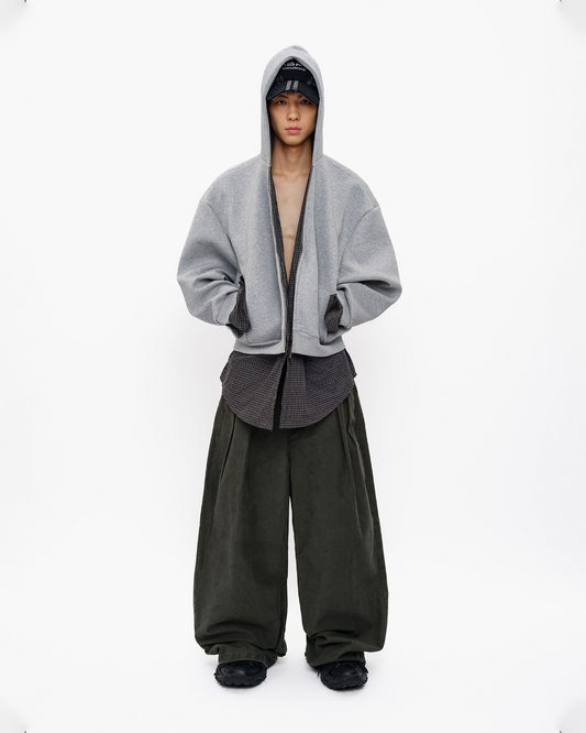 Double Layer Hooded Sweatshirt