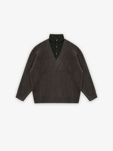 Shirt Wool V-neck Jumper
