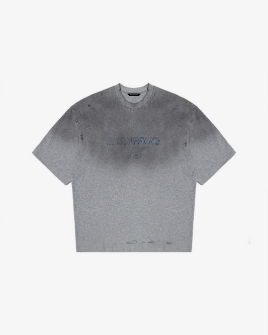 Gradient Distressed Oversized Tee-Shirt