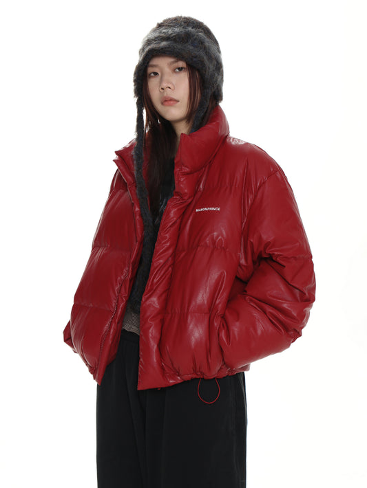 Short puffer jacket - Red