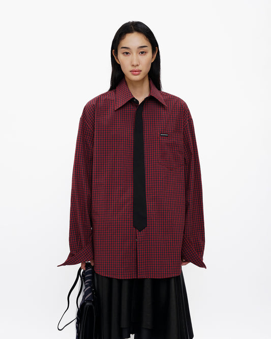 Oldschool Oversized Tie Shirt