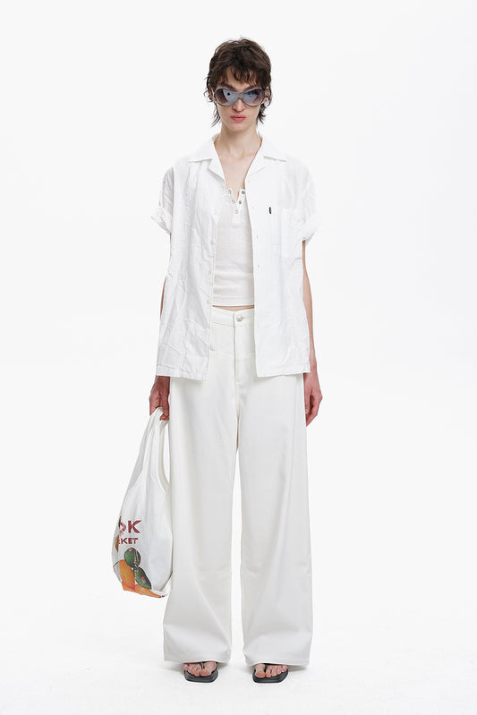 Waves in Linen Vacation Shirt