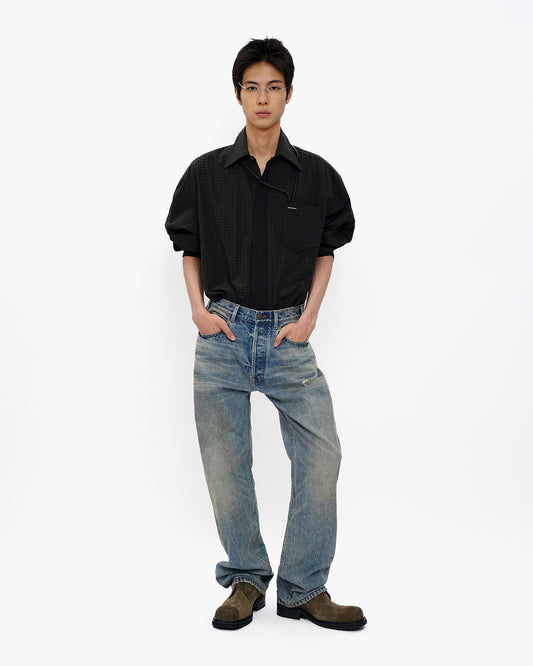 Oldschool Oversized Tie Shirt