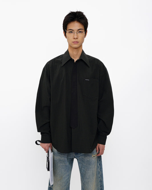 Oldschool Oversized Tie Shirt