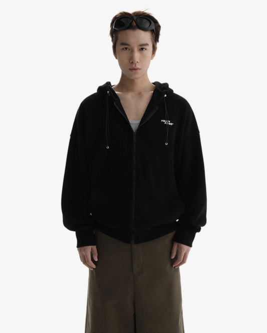 Vintage Oversized Zip Hoodie