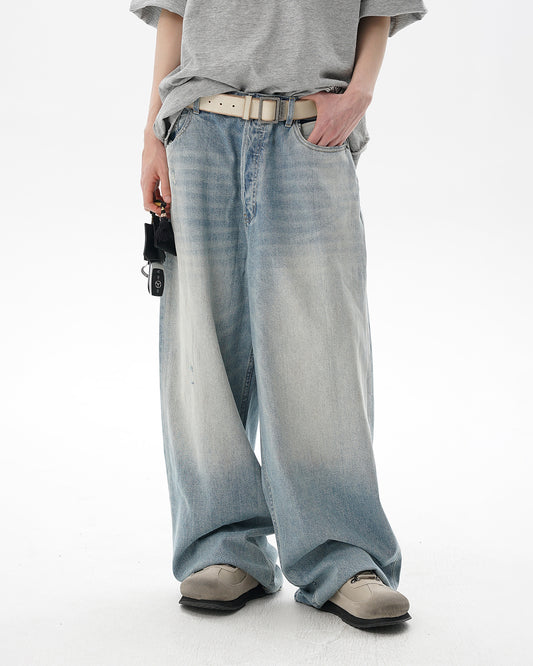 Multi-Process Smeared Dirty Jeans