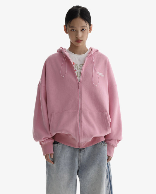 Vintage Oversized Zip Hoodie