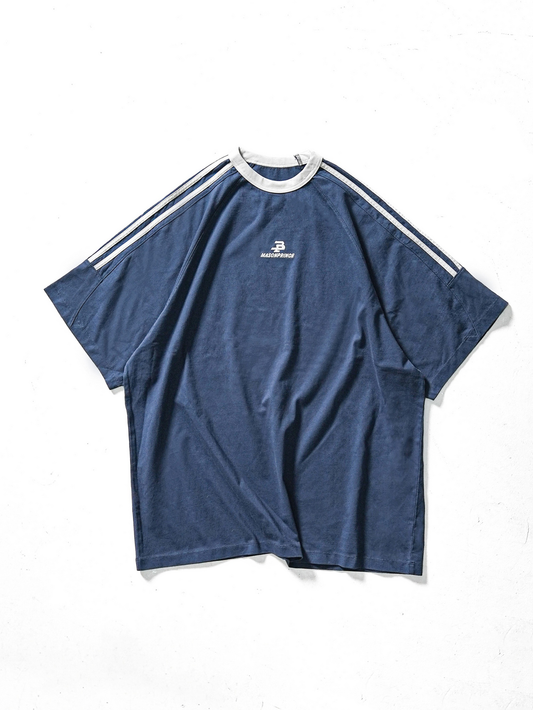 Retro 90's Tee-shirt - Denim blue