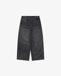 Wide-Leg Wax Denim