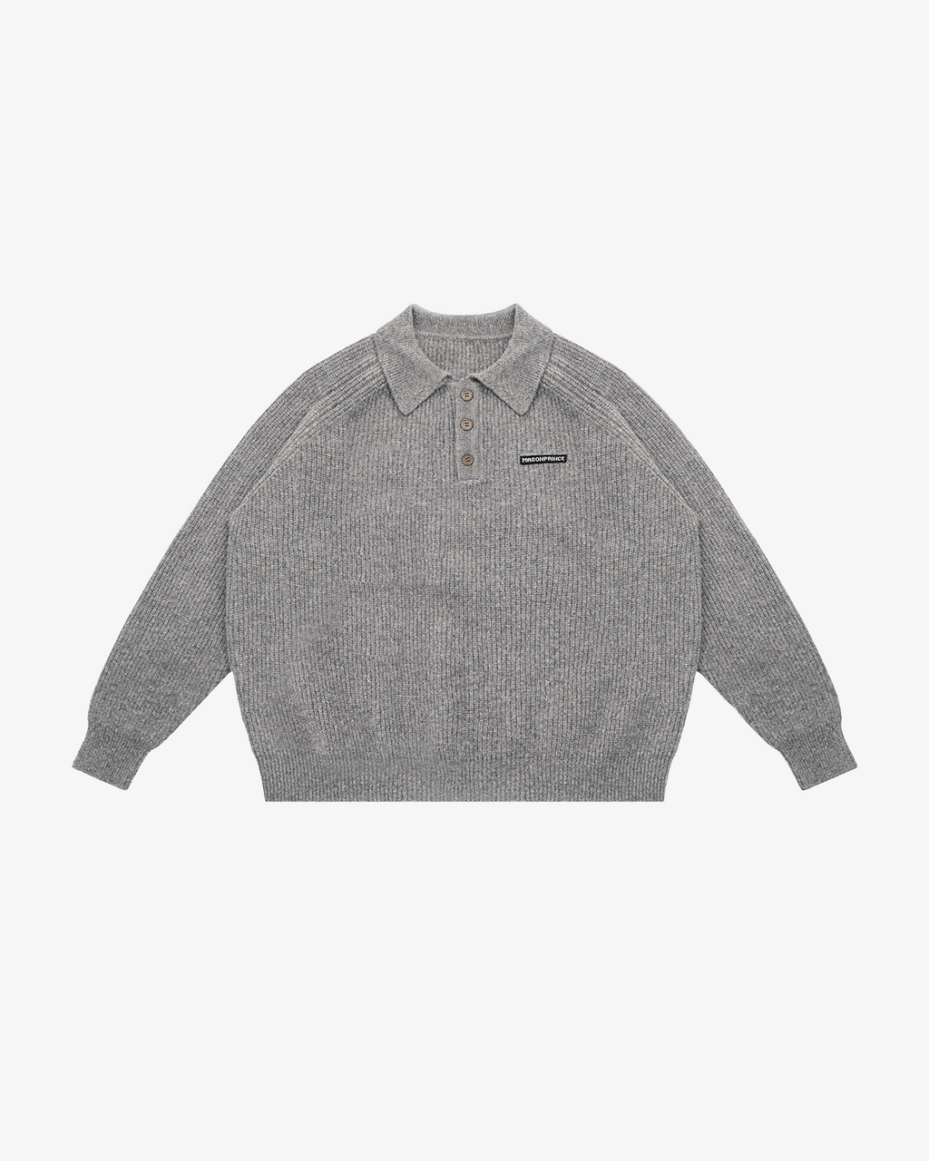 Setsuna Textured Wool Polo Knit