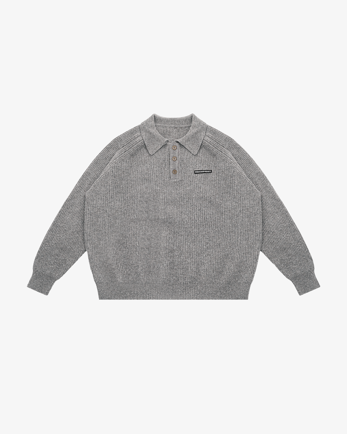 Setsuna Textured Wool Polo Knit
