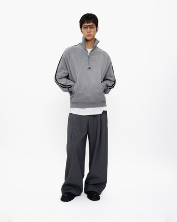 Classic Pleated Wide-Leg Trousers
