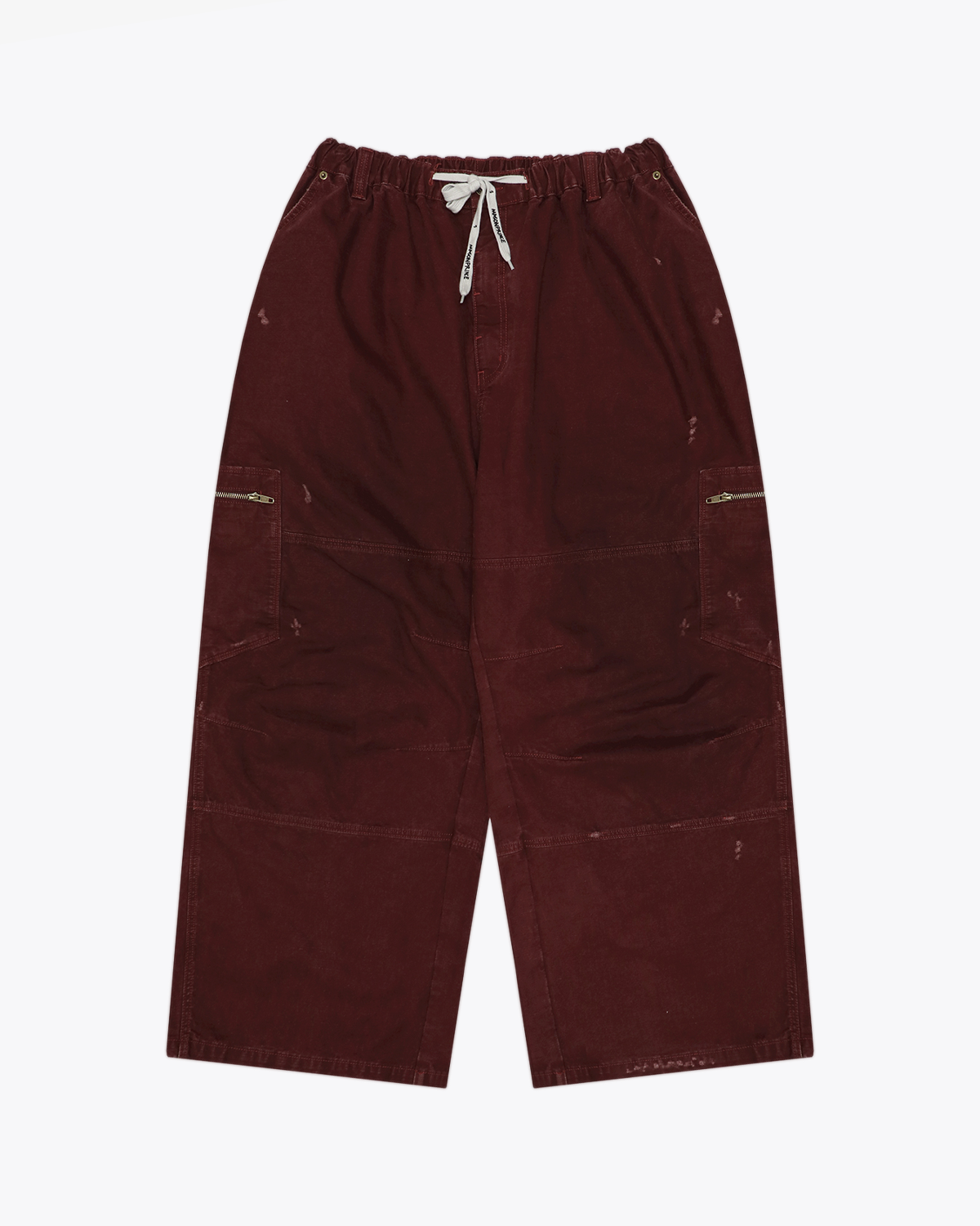 Wide-Leg Vintage Utility Pants