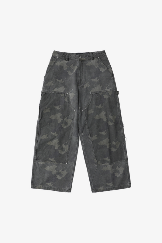 Dust Camo Wide Carpenter Pants