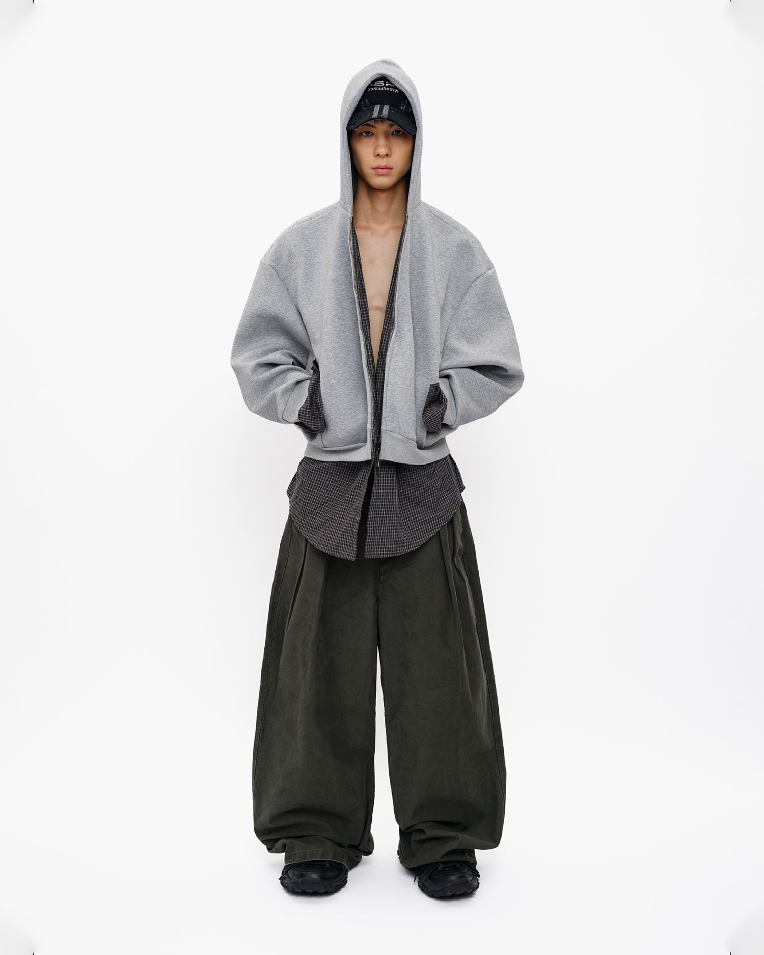 Double Layer Hooded Sweatshirt