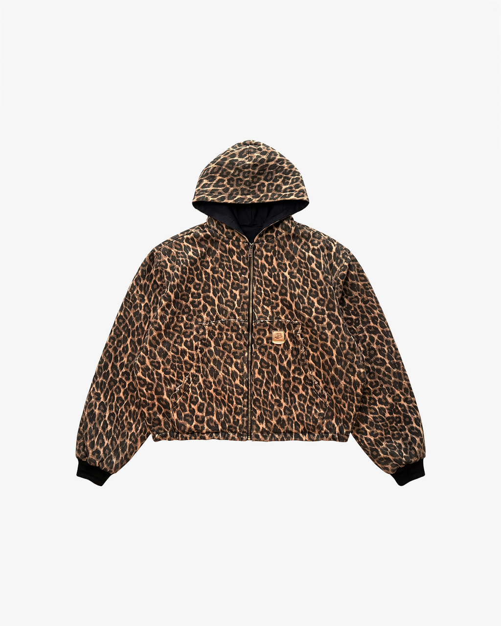 Reversible Leopard Hooded Jacket