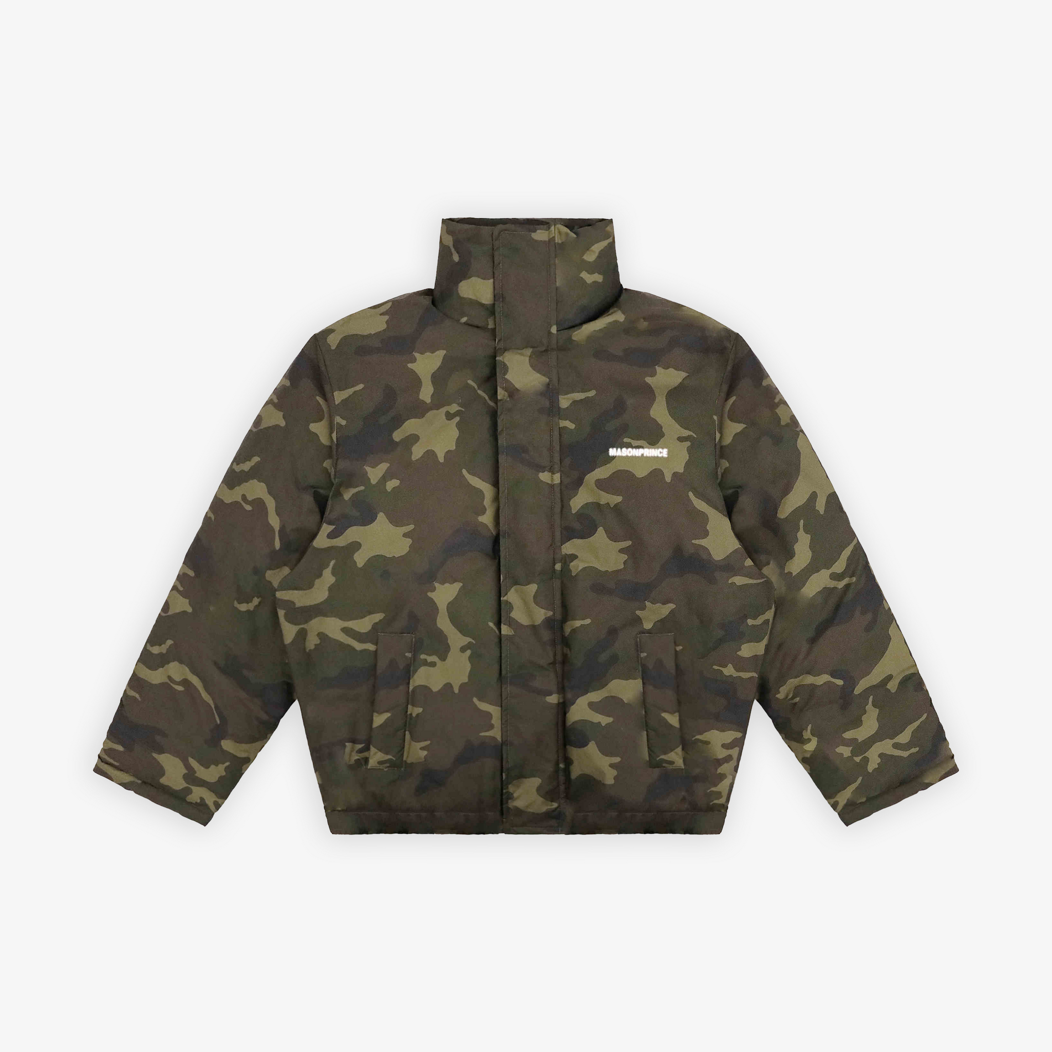 Reversible Camouflage Puffer Jacket