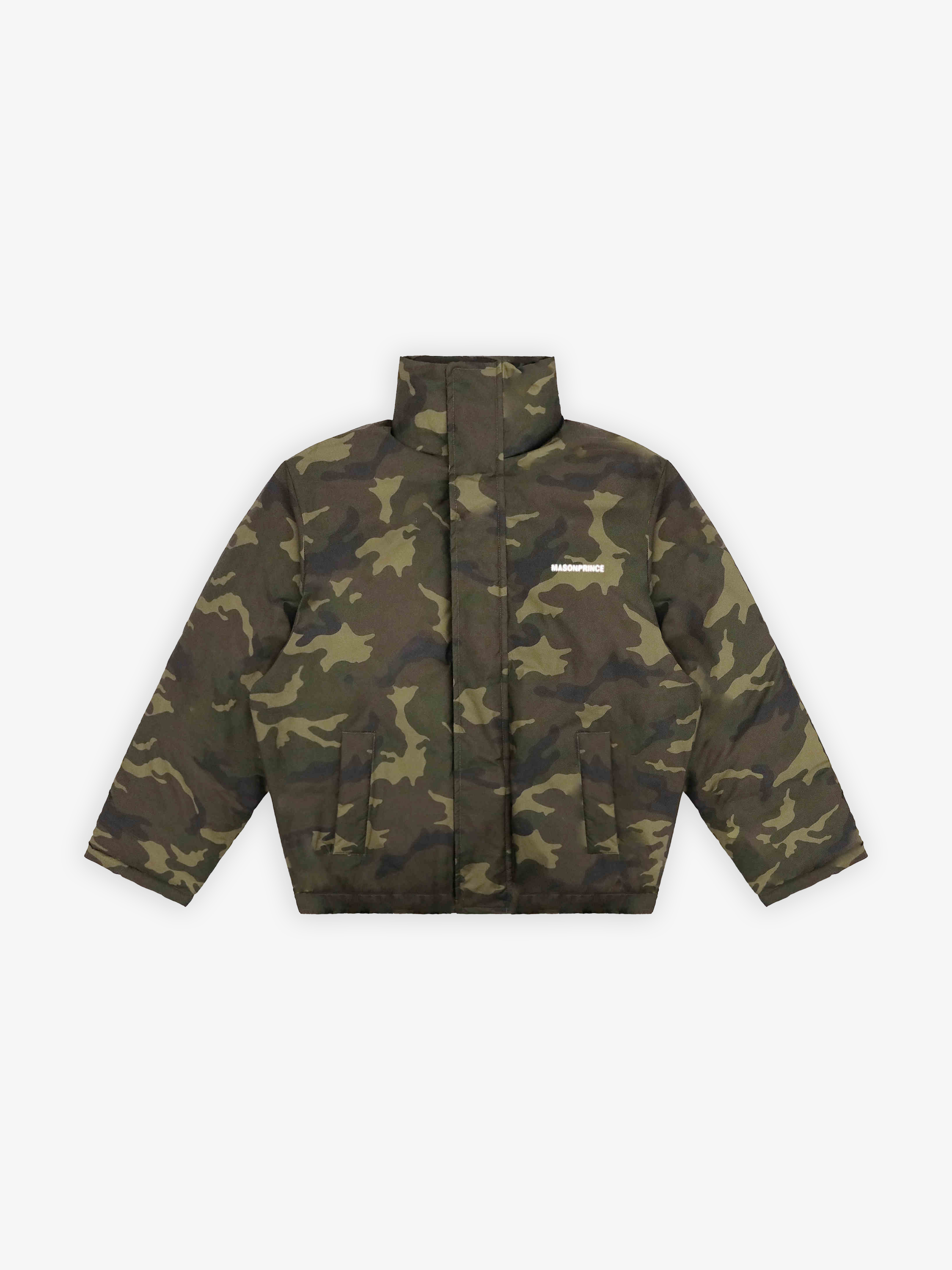Reversible Camouflage Puffer Jacket