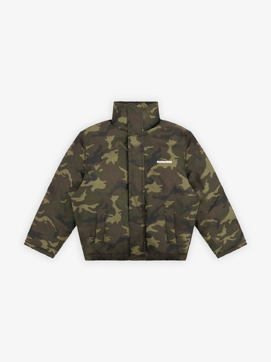 Reversible Camouflage Puffer Jacket