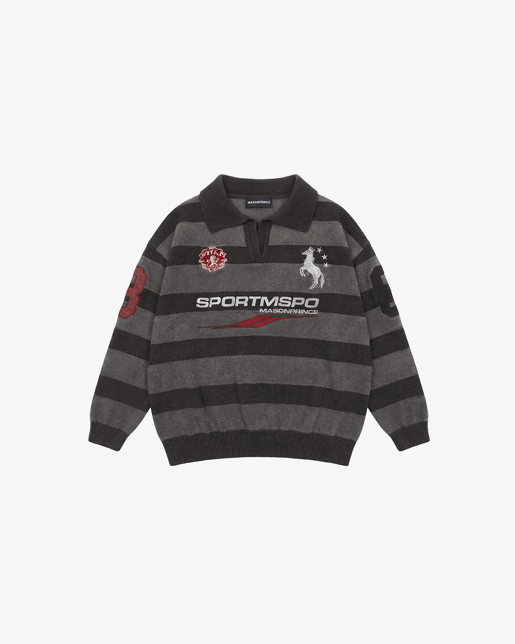 Sekizan Stripe Rugby Knit