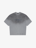 Floral Gray Gradient Damaged Tee-Shirt