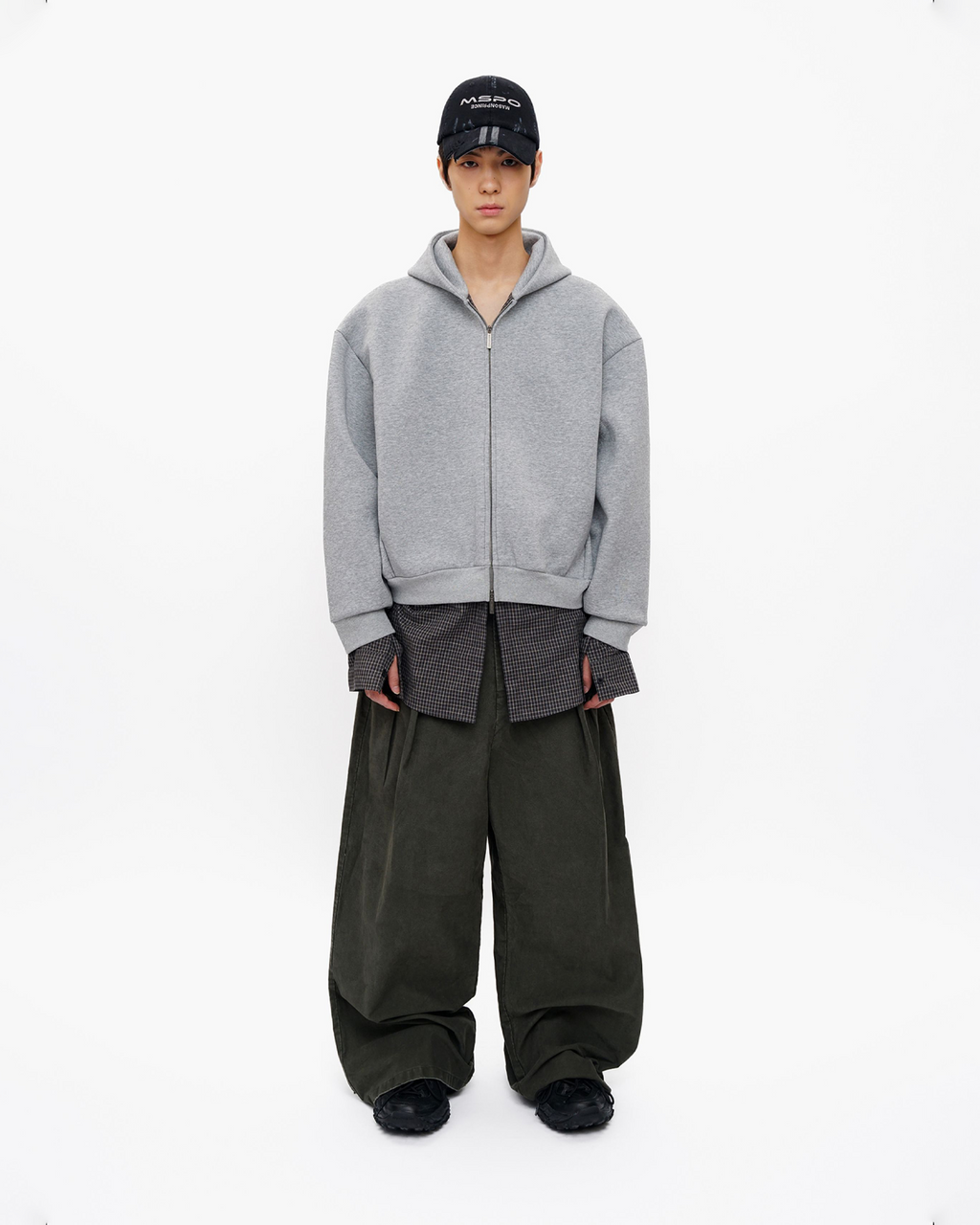 Double Layer Hooded Sweatshirt