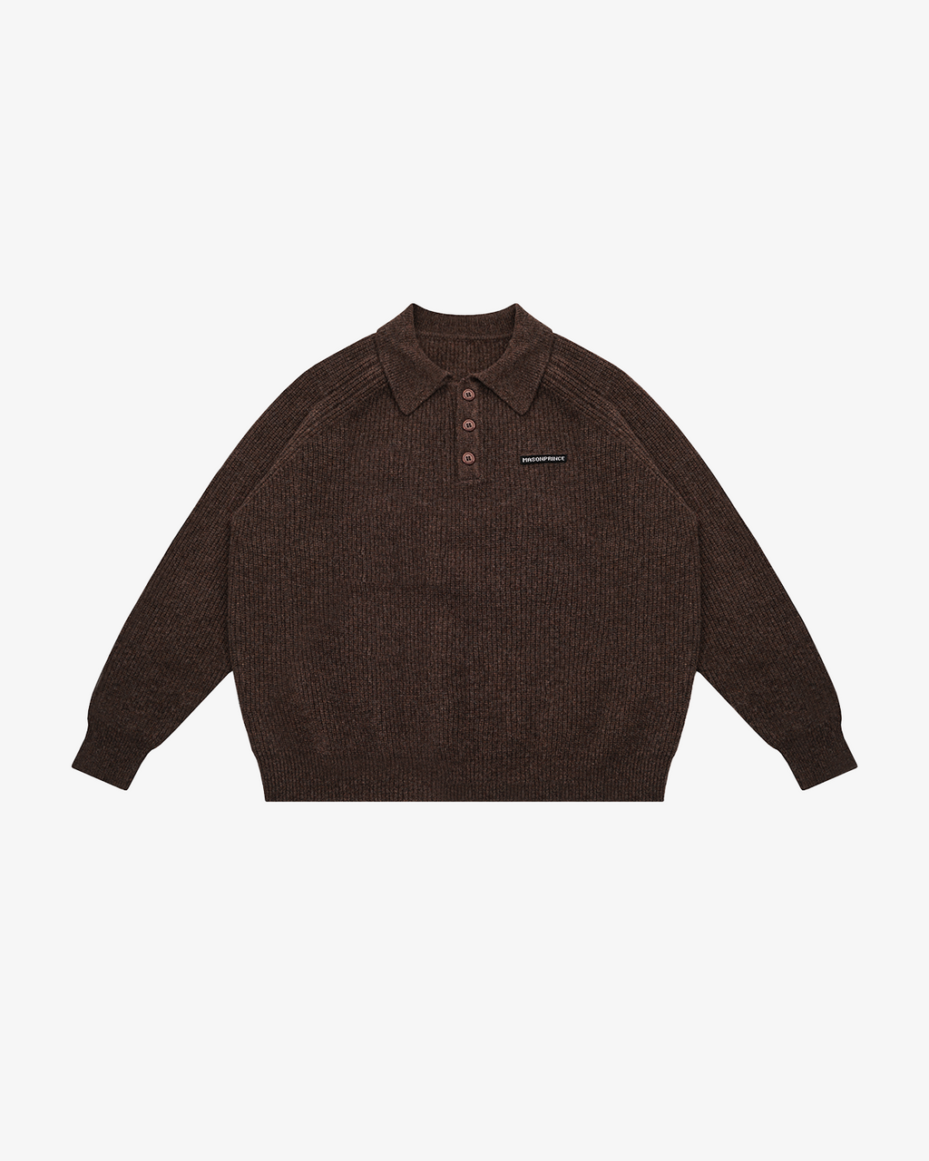 Setsuna Textured Wool Polo Knit