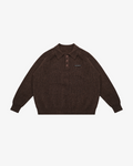 Setsuna Textured Wool Polo Knit