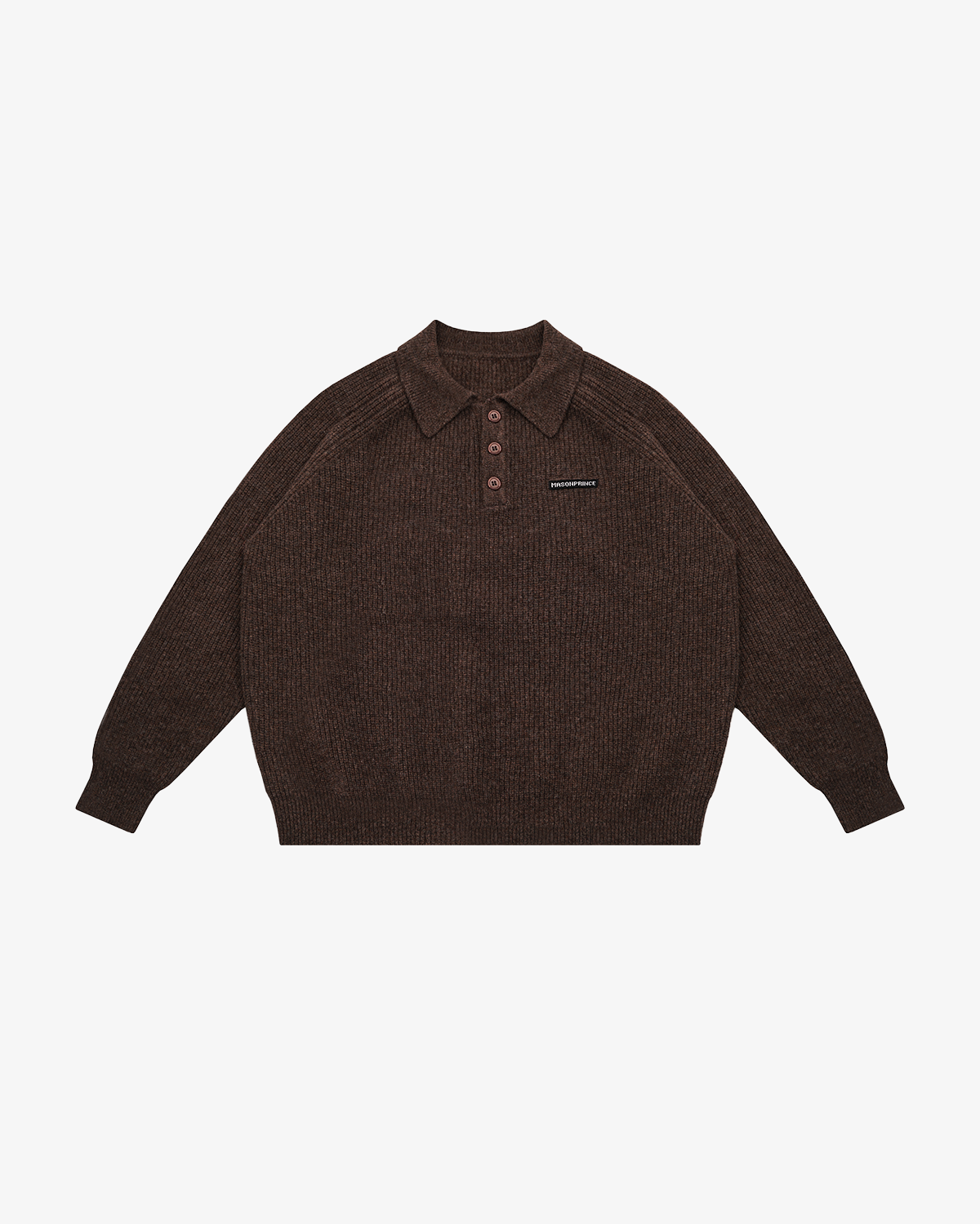 Setsuna Textured Wool Polo Knit