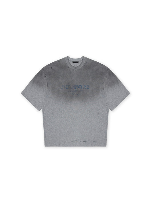 Gradient damaged Tee-Shirt - Flecking Gray