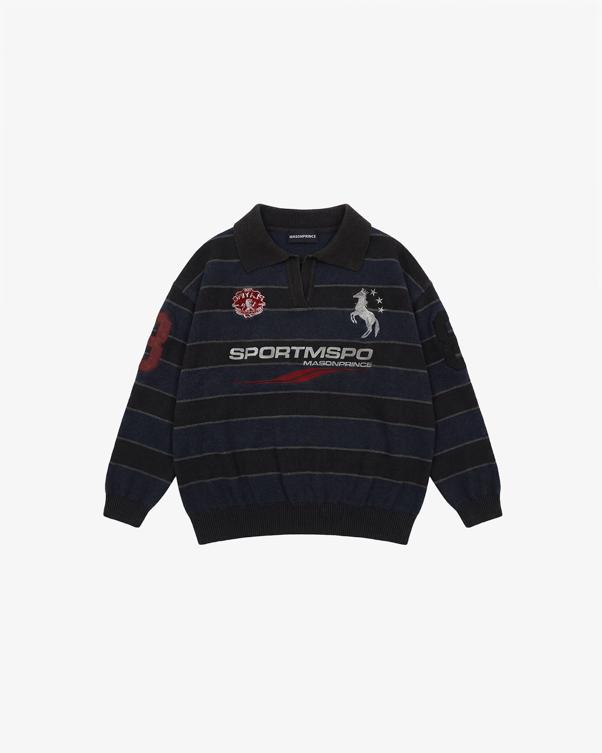 Sekizan Stripe Rugby Knit