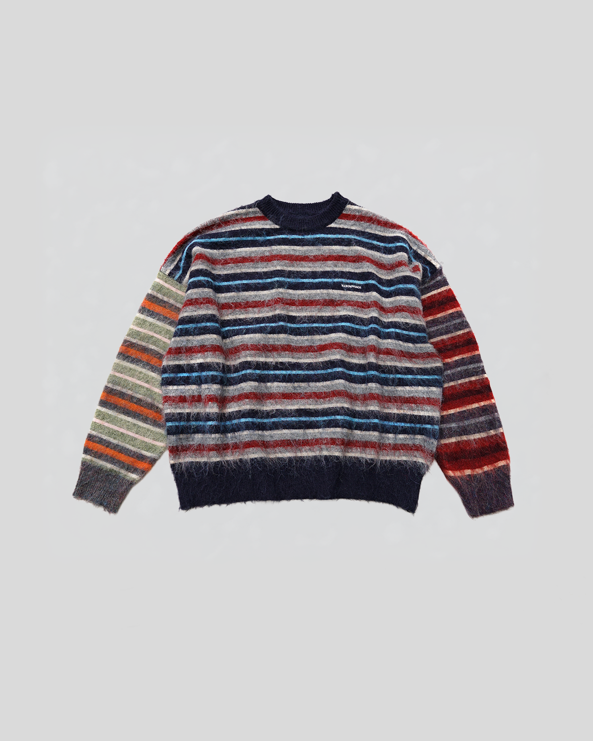 Vintage Fuzzy Stripe Knit