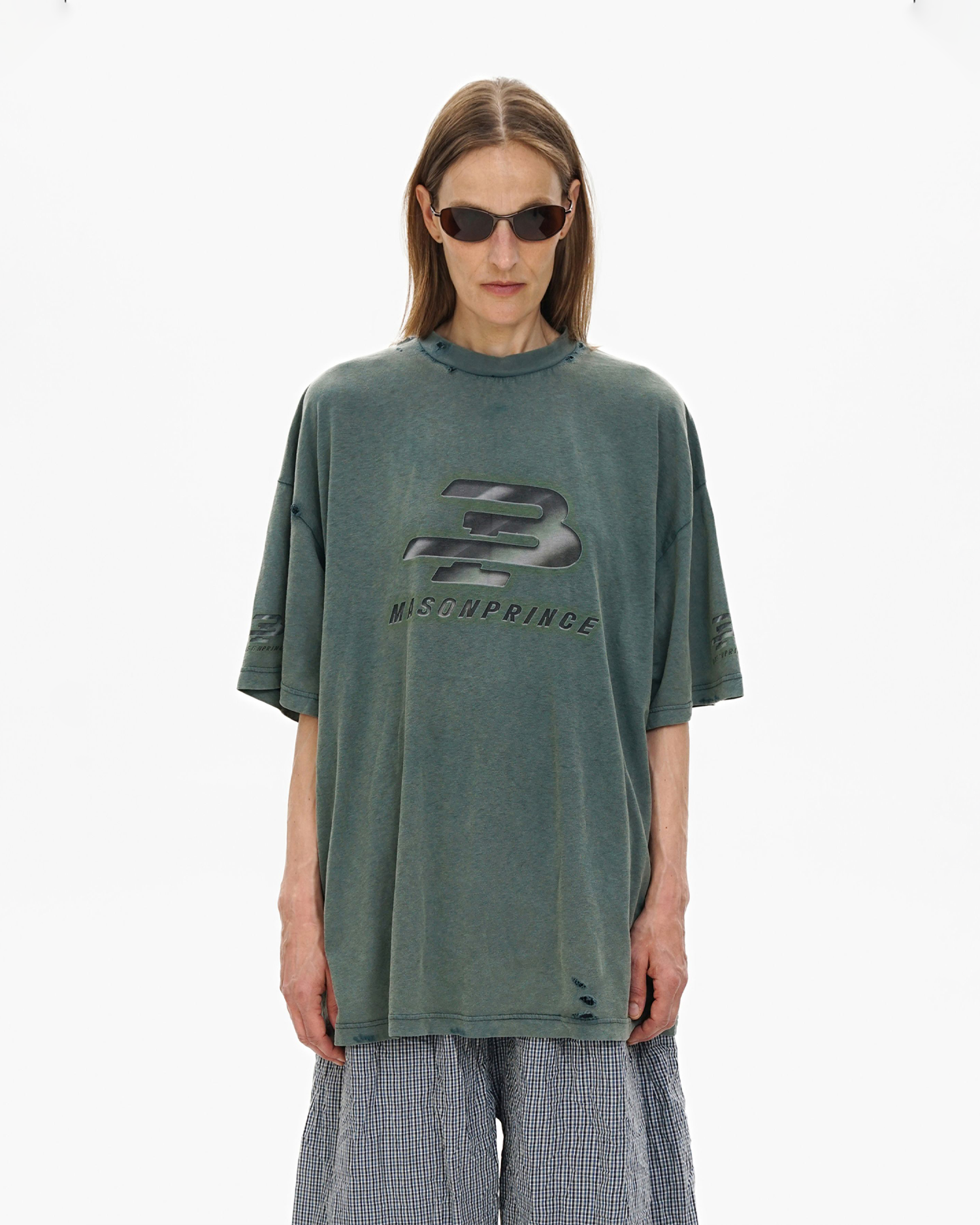 Vintage Green Loose-Fit Tee