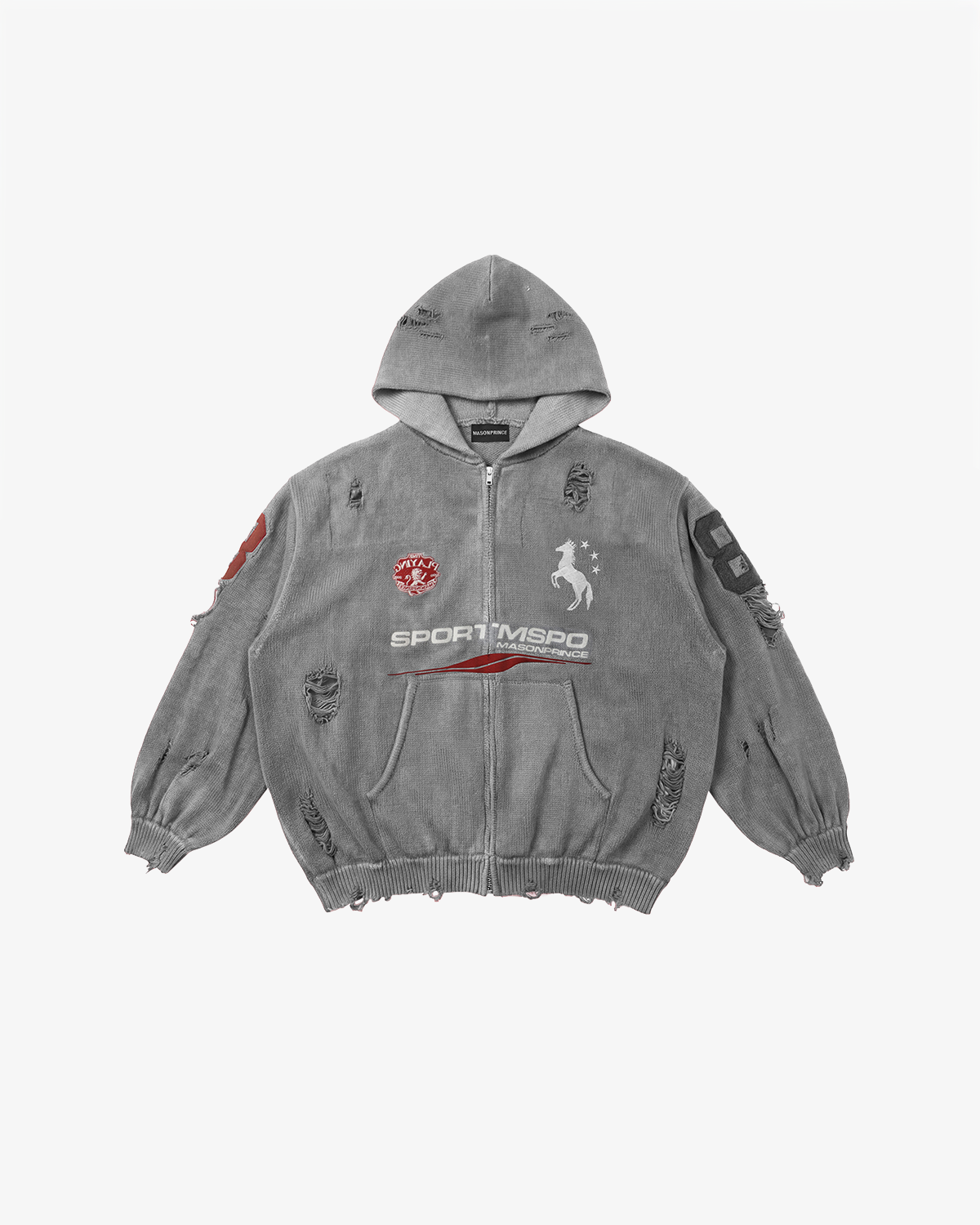 Azakuza Knit Zip Hoodie