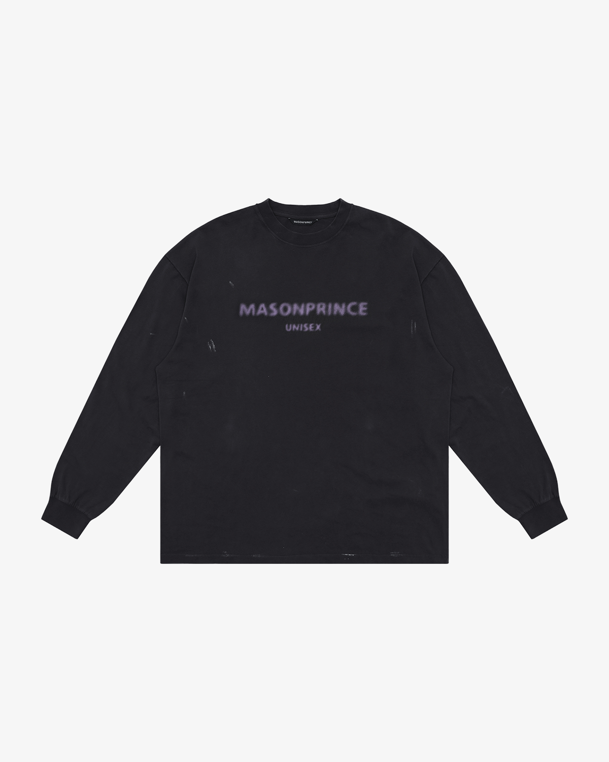 Blur Logo Washed Long Sleeve Tee