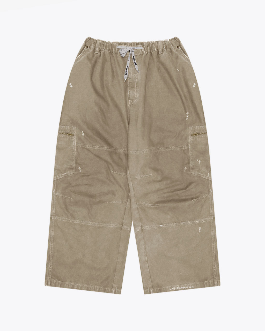 Wide-Leg Vintage Utility Pants