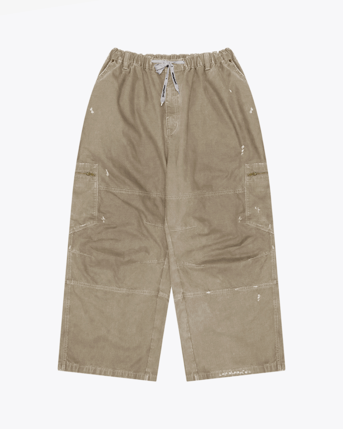 Wide-Leg Vintage Utility Pants