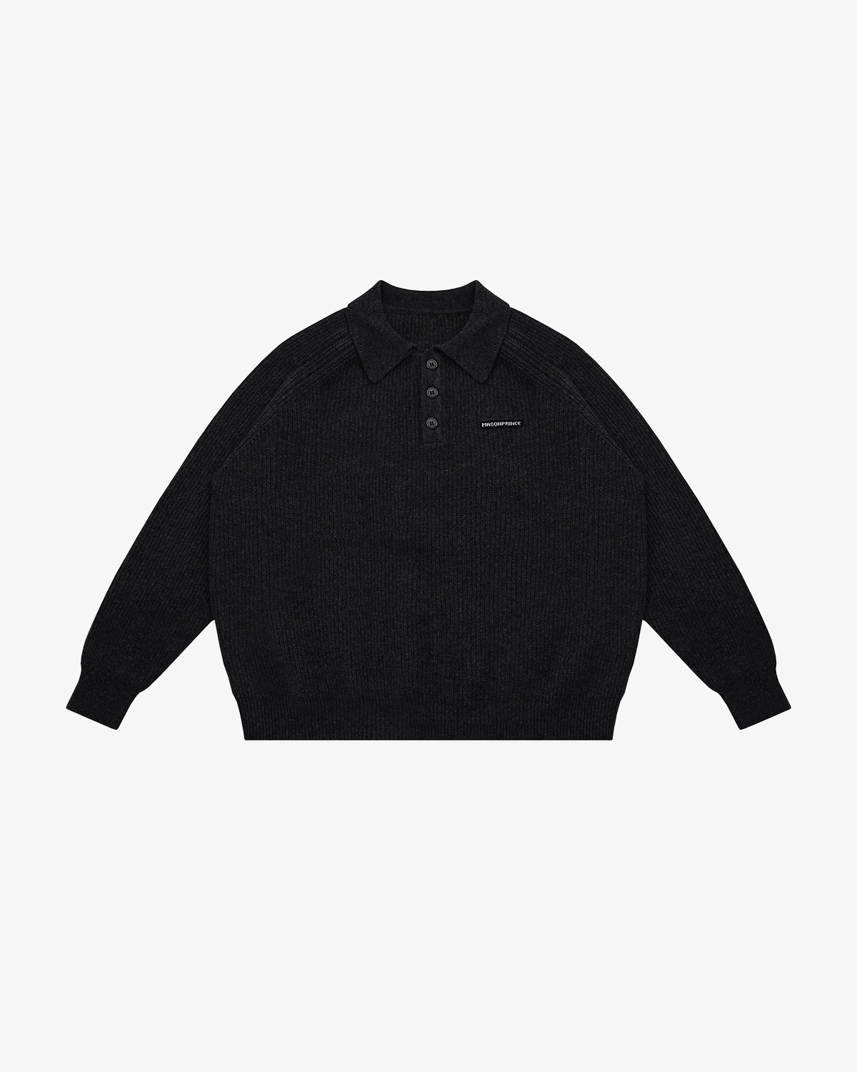 Setsuna Textured Wool Polo Knit