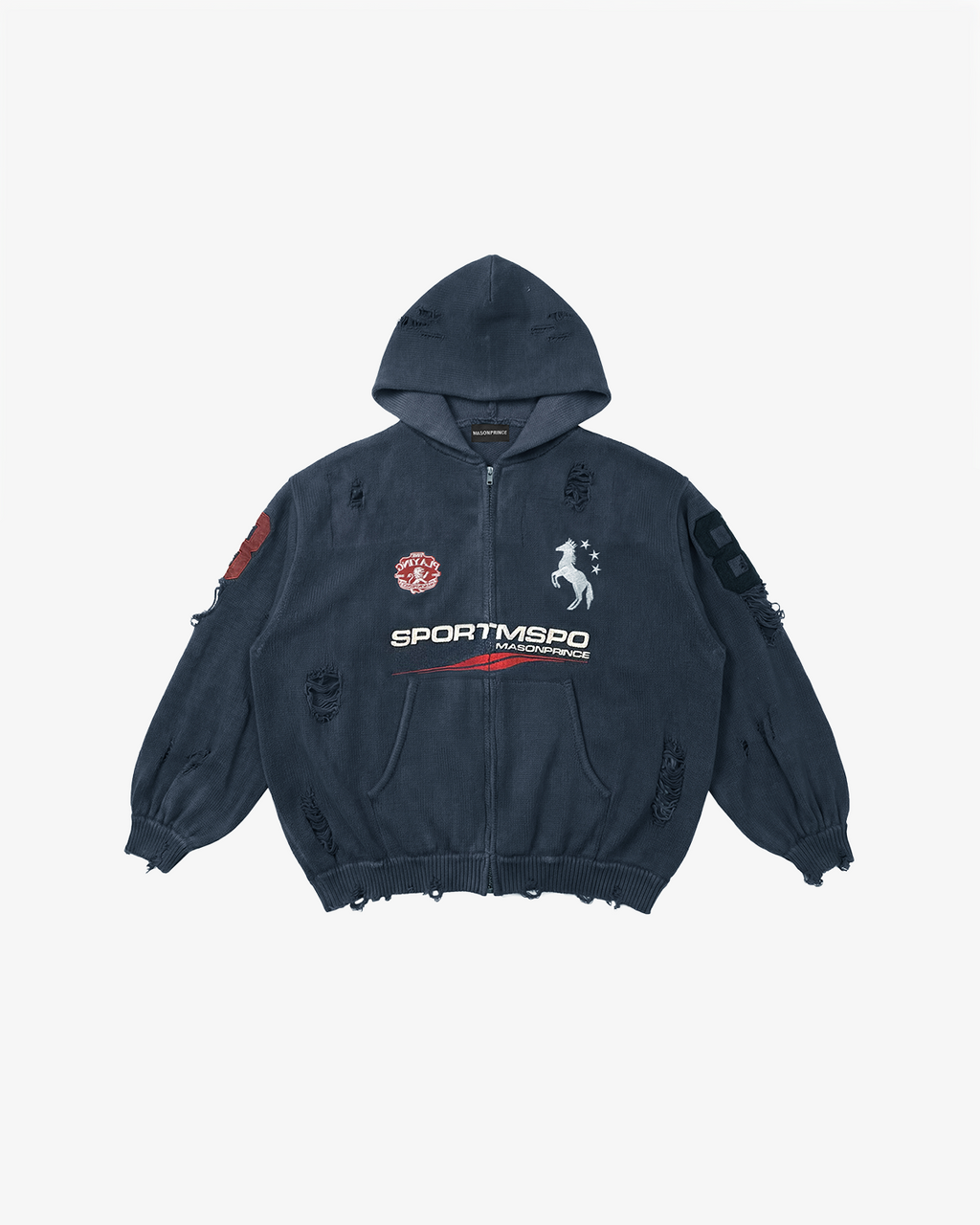 Azakuza Knit Zip Hoodie