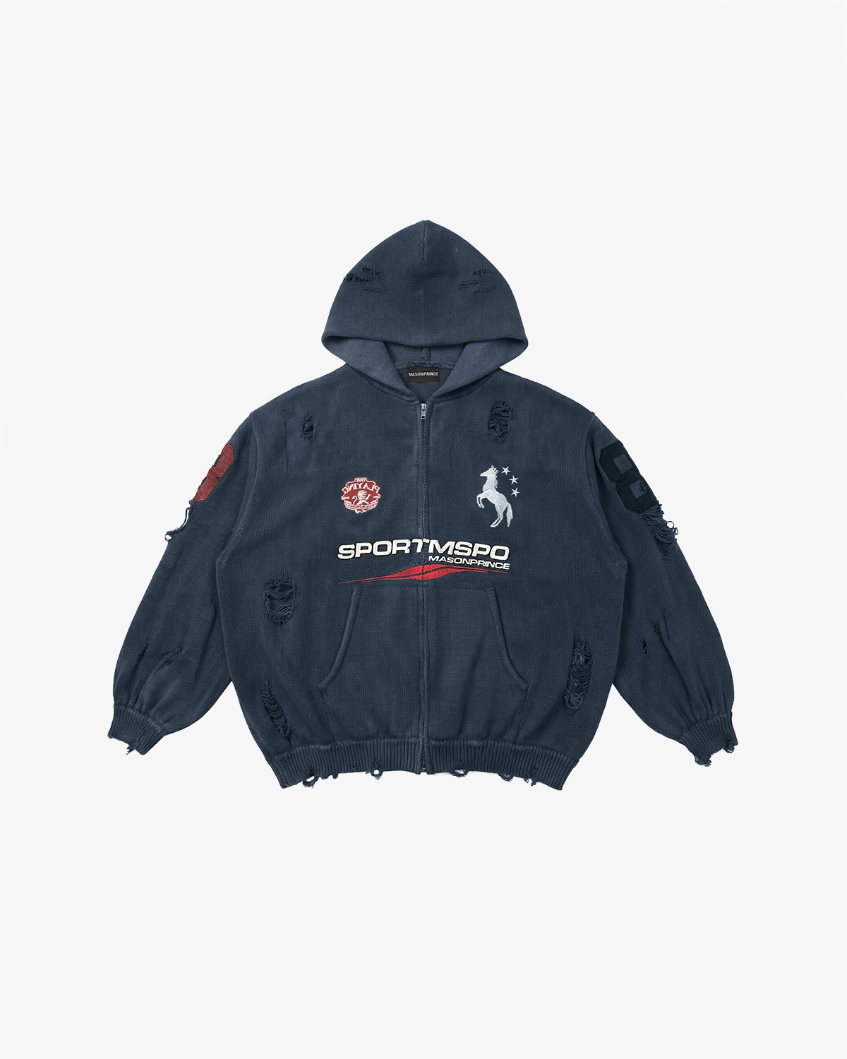 Azakuza Knit Zip Hoodie