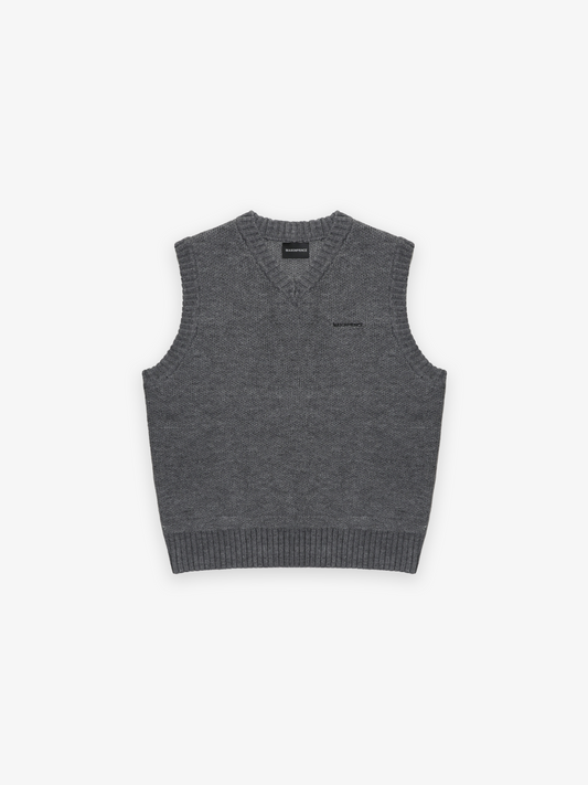 Winter Layered Wool V-Neck Vest