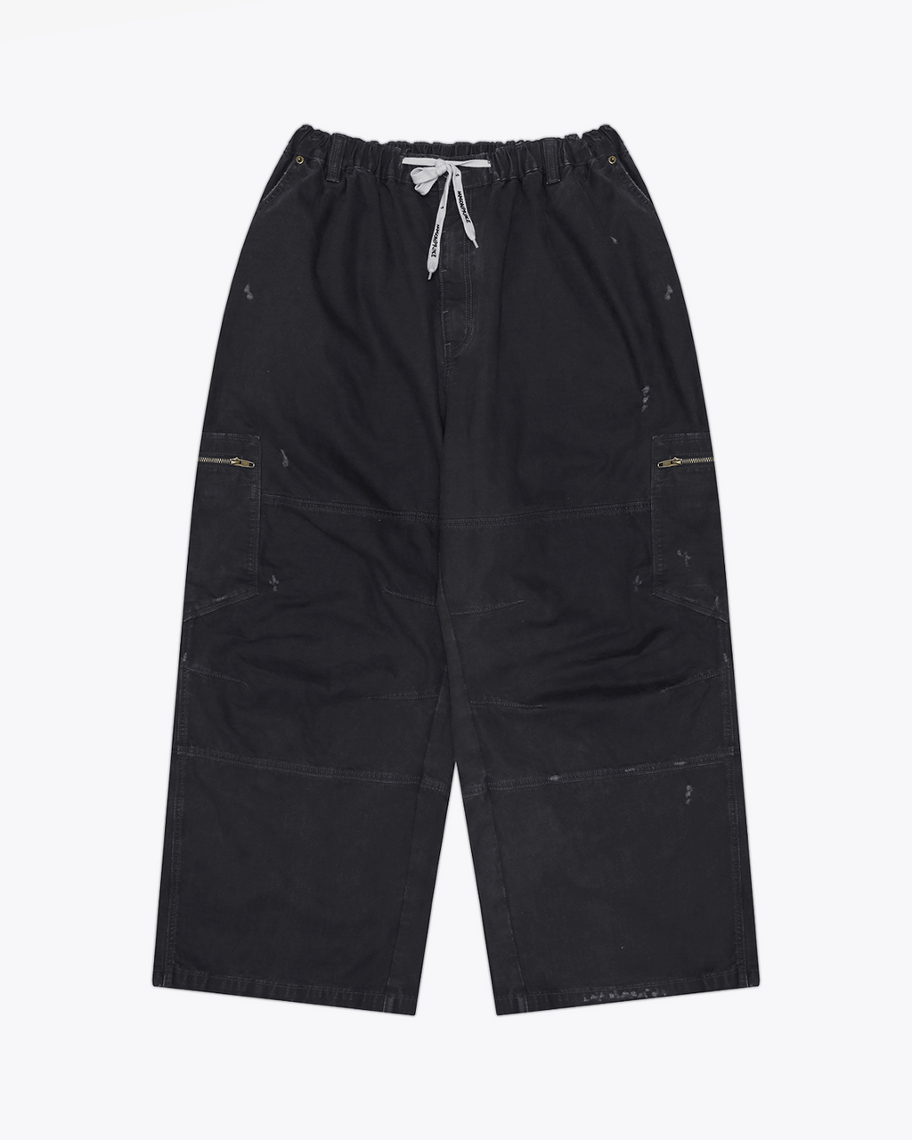 Wide-Leg Vintage Utility Pants