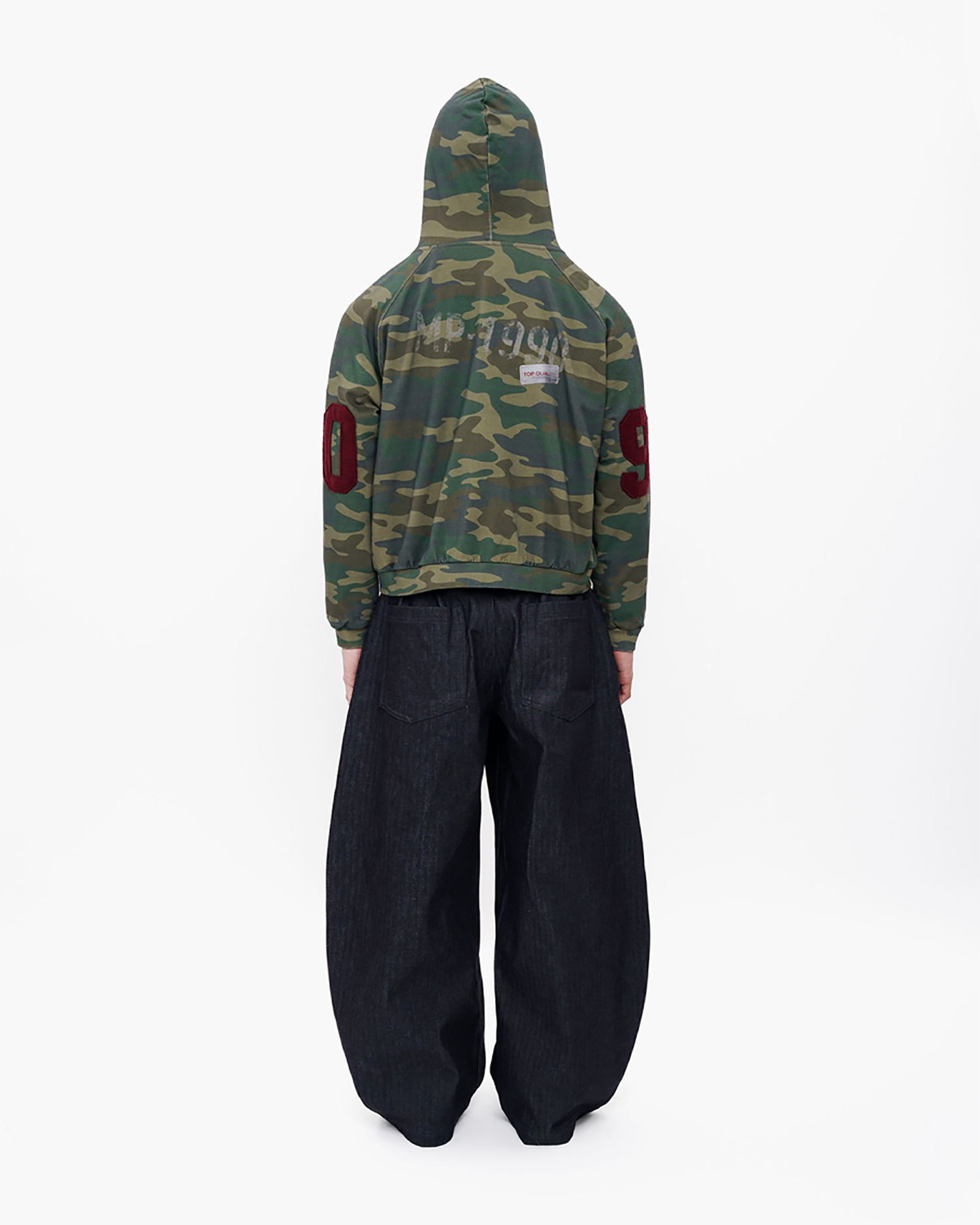 90s Camo Double-Layer Knit Jacket