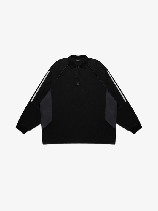 Knit retro polo - Longsleeves