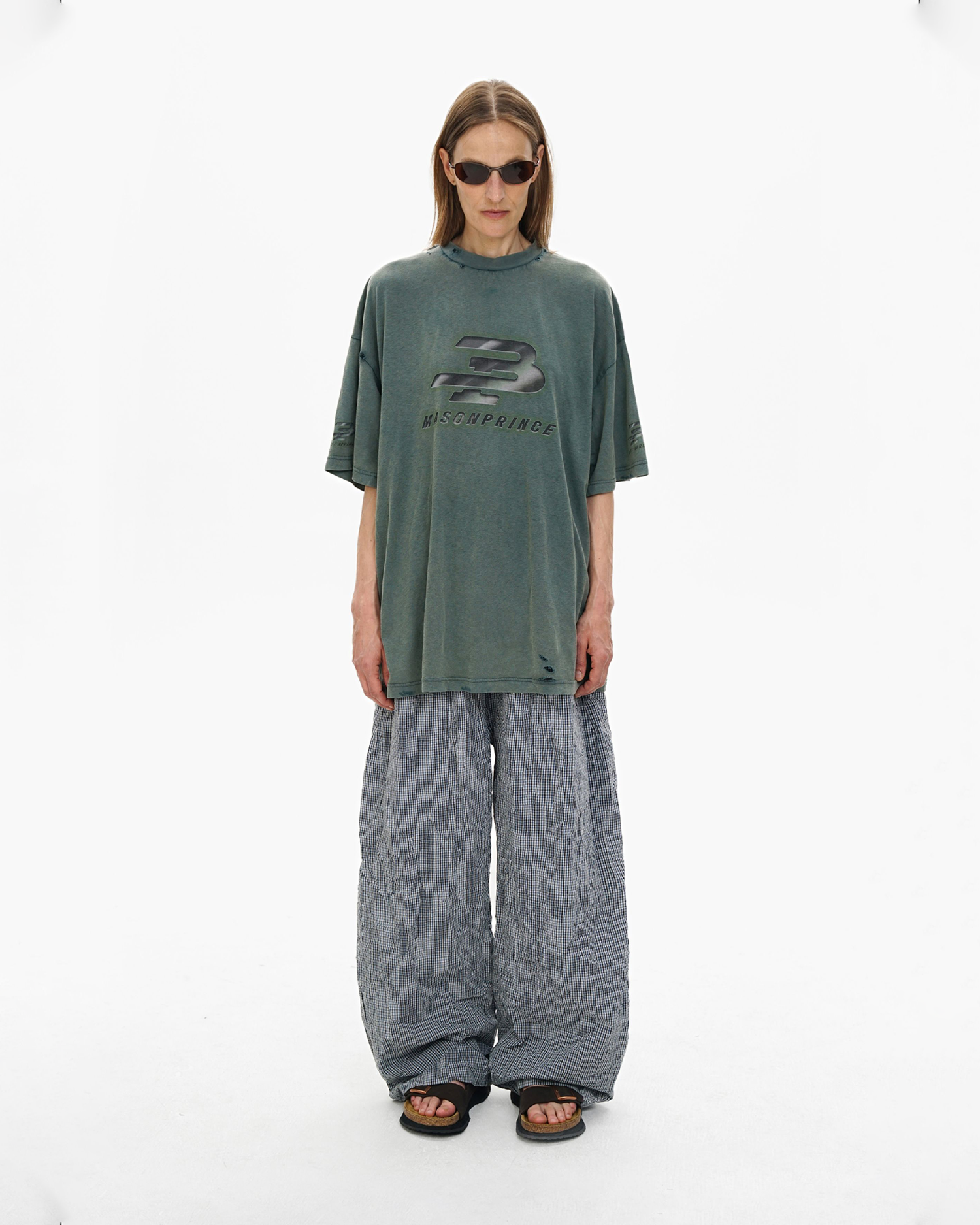 Vintage Green Loose-Fit Tee