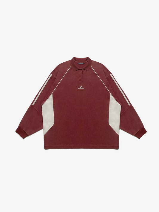 Knit retro polo - Longsleeves