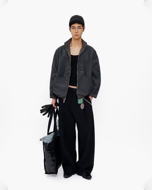 Classic Pleated Wide-Leg Trousers