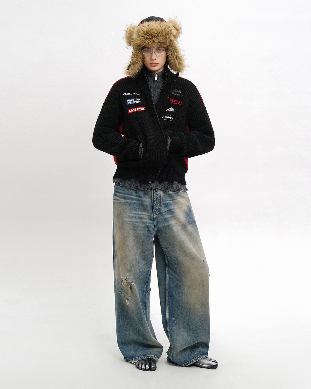 Racing Team Fur Trapper Cap