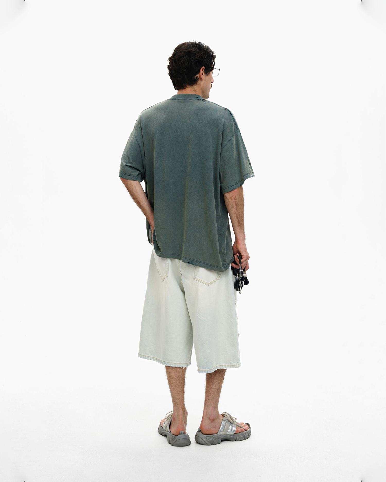 Vintage Green Loose-Fit Tee