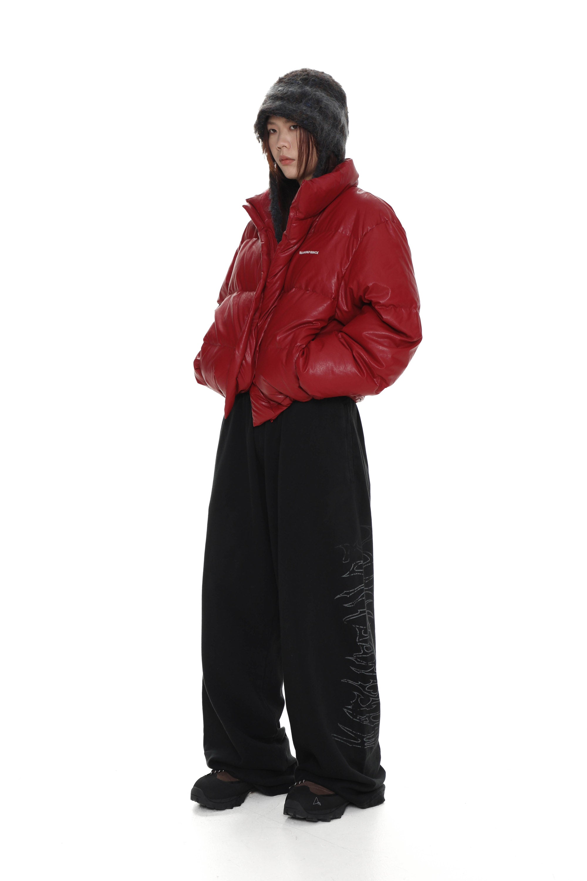 Short puffer jacket - Red